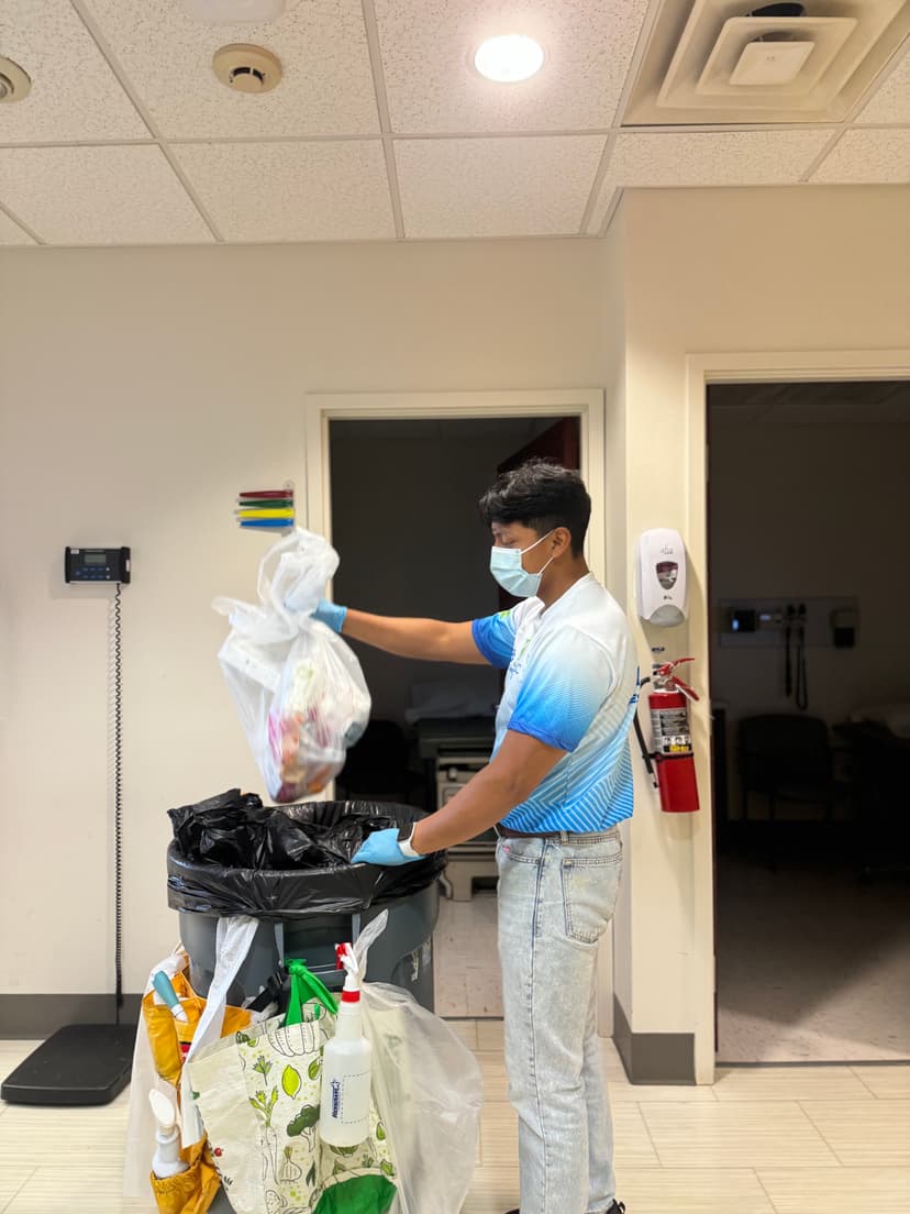 take out garbage from containers